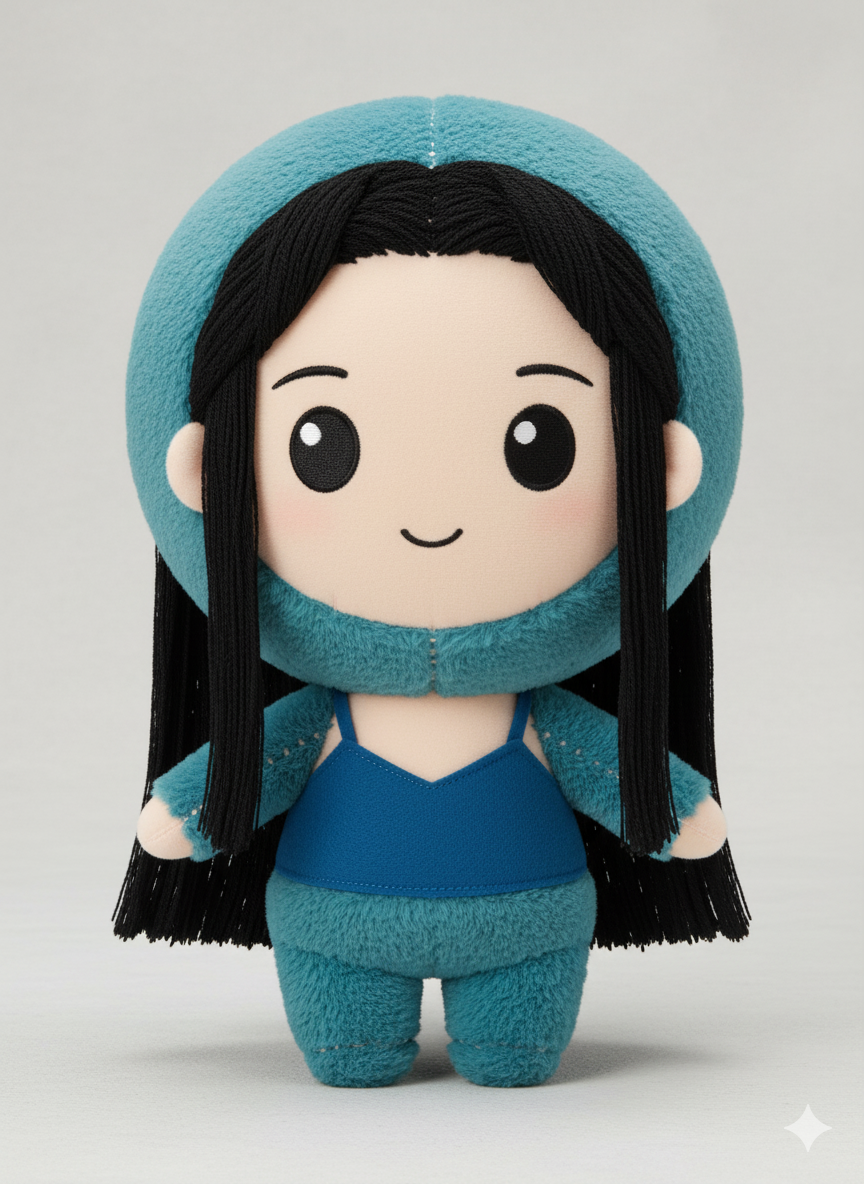 A soft, high-quality plush toy of rua image